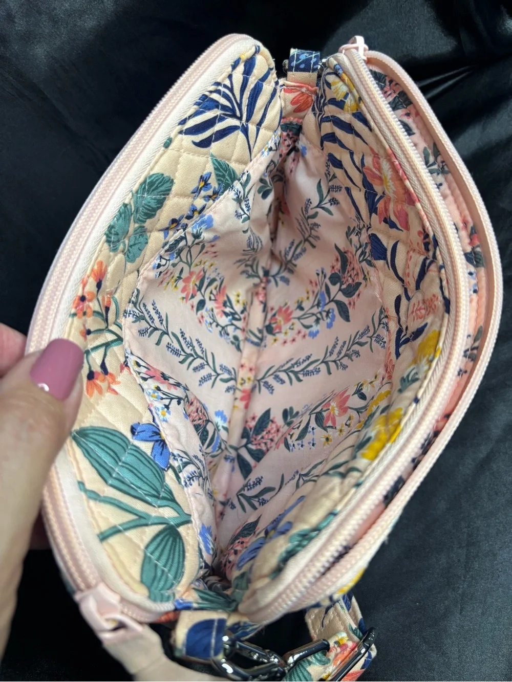 Vera Bradley Triple Zip Hipster Crossbody Bag